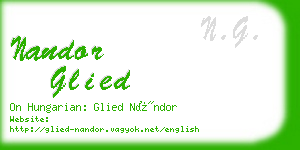 nandor glied business card